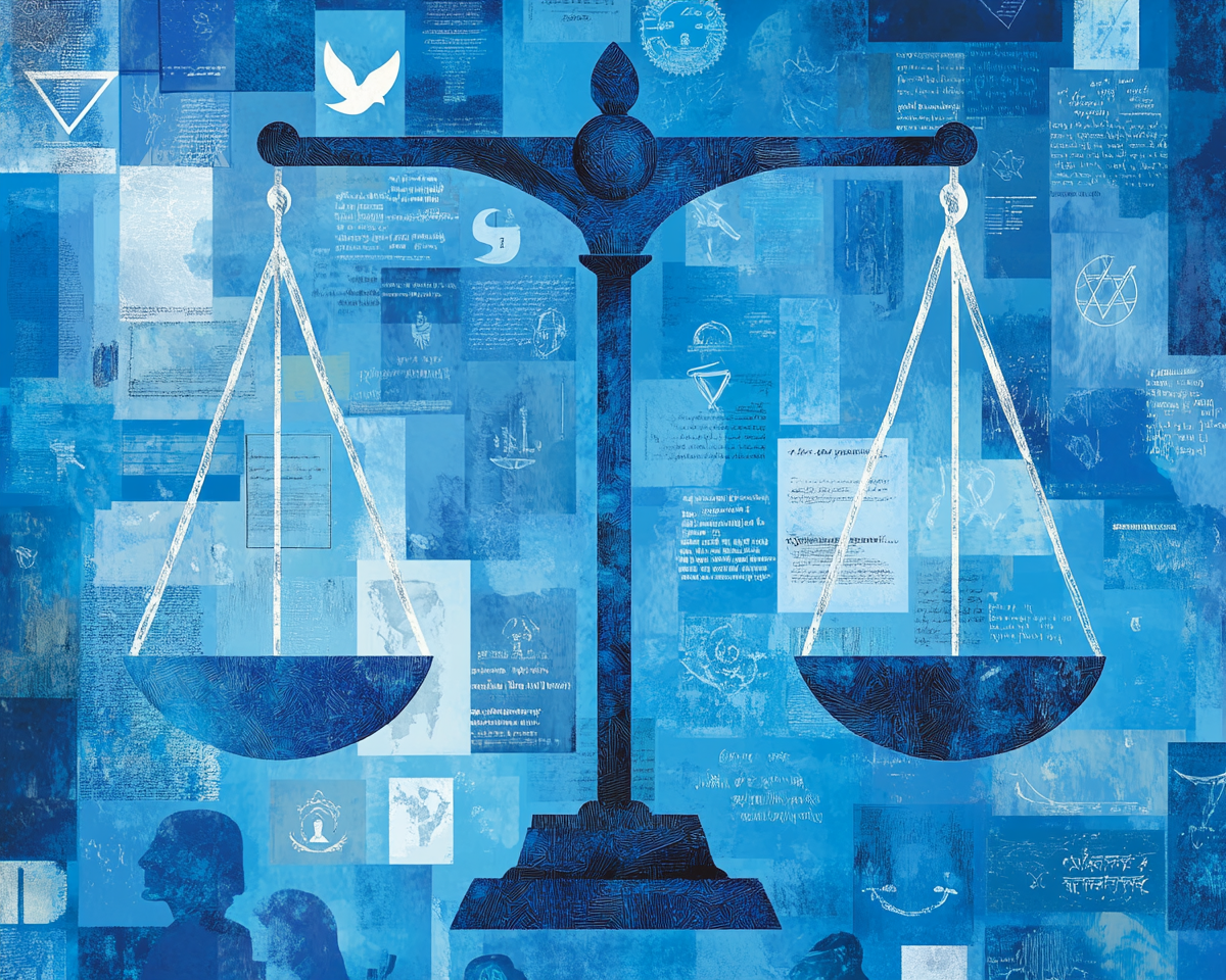 legal collage concept