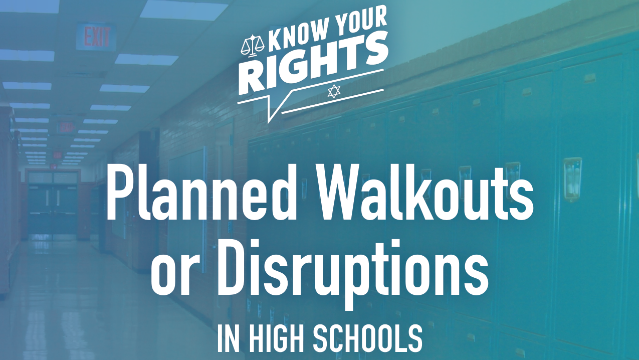 StandWithUS Saidoff Law Factsheet - Planned Walkouts or Disruptions