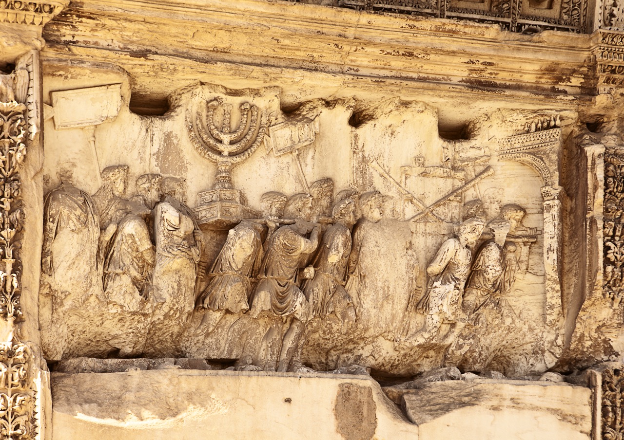 This,Wall,Relief,On,The,Arch,Of,Titus,Reveals,Roman