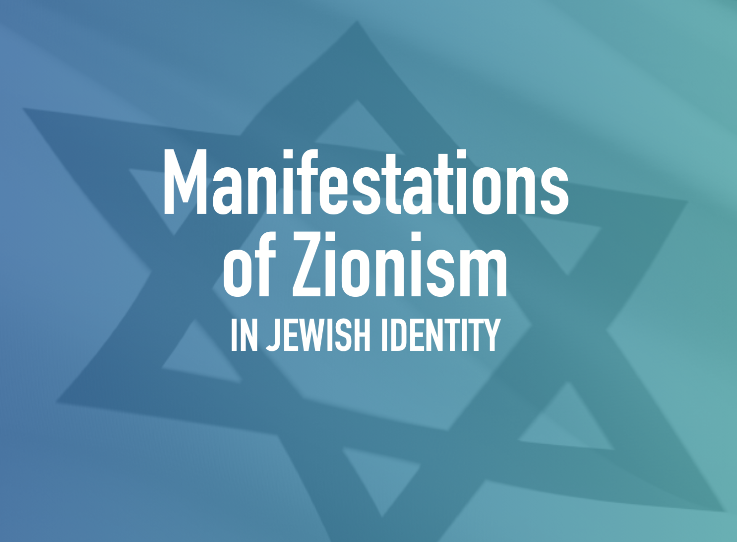 Manifestations of Zionism cover