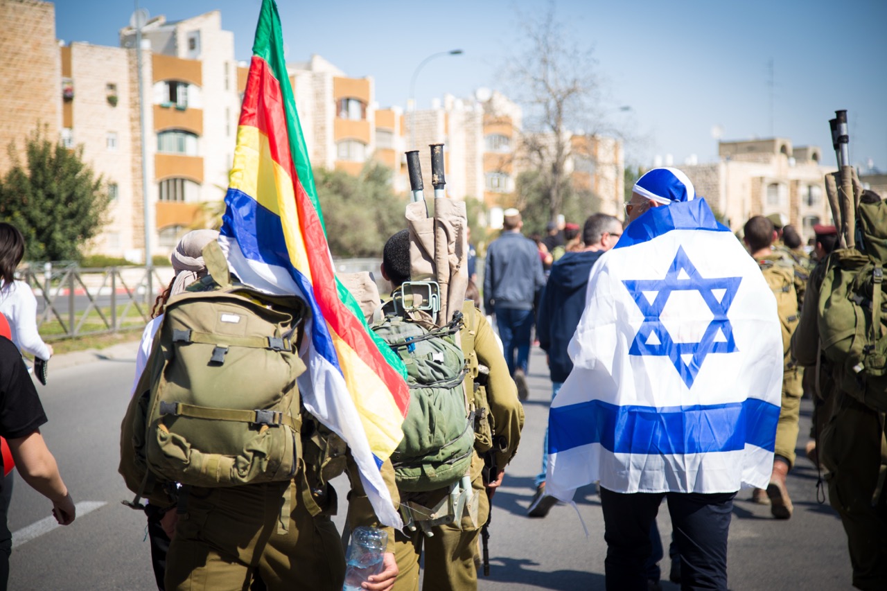 druze israel flags soldiers