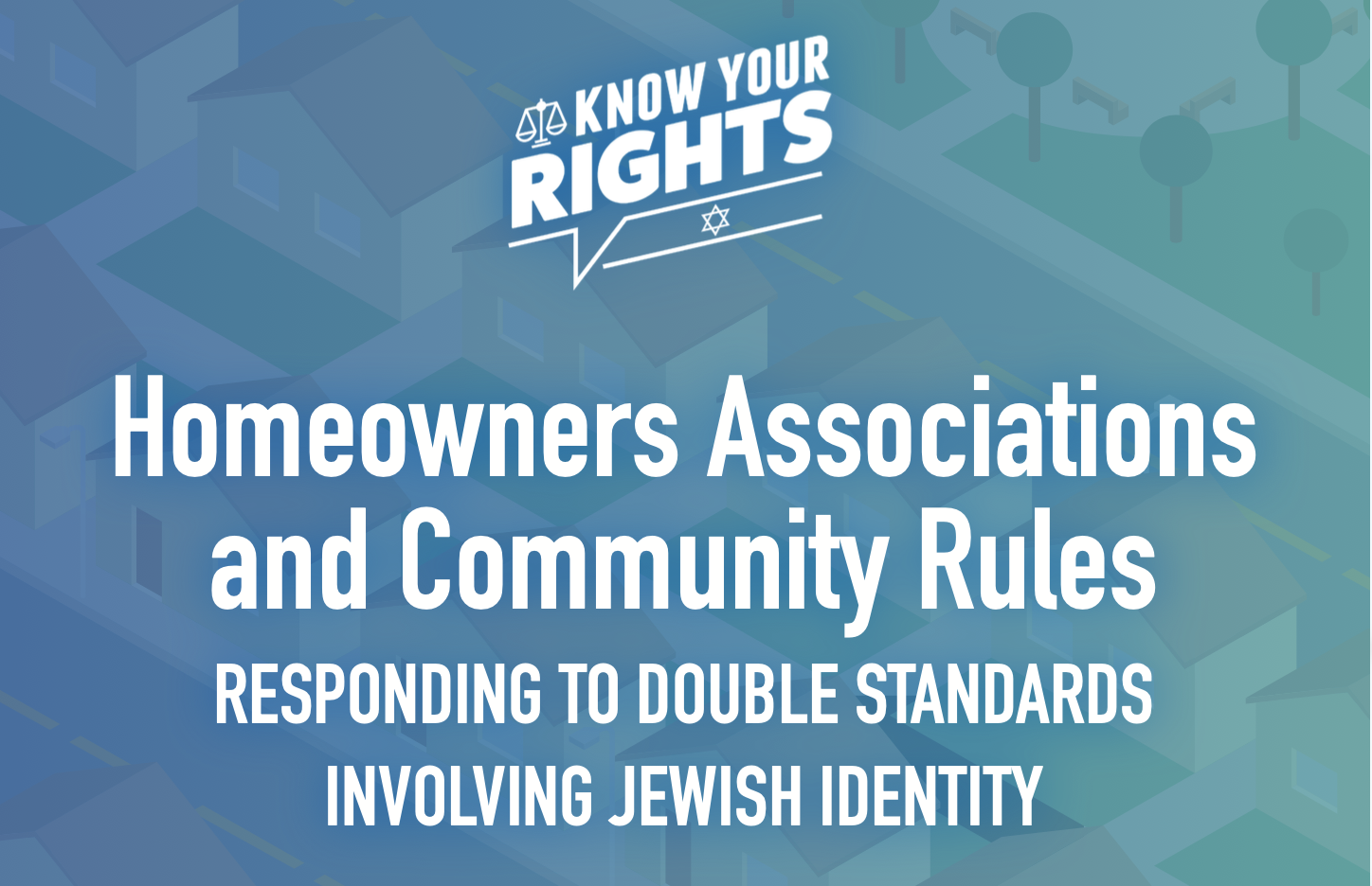 StandWithus Saidoff Law - HOA Fact Sheet Cover