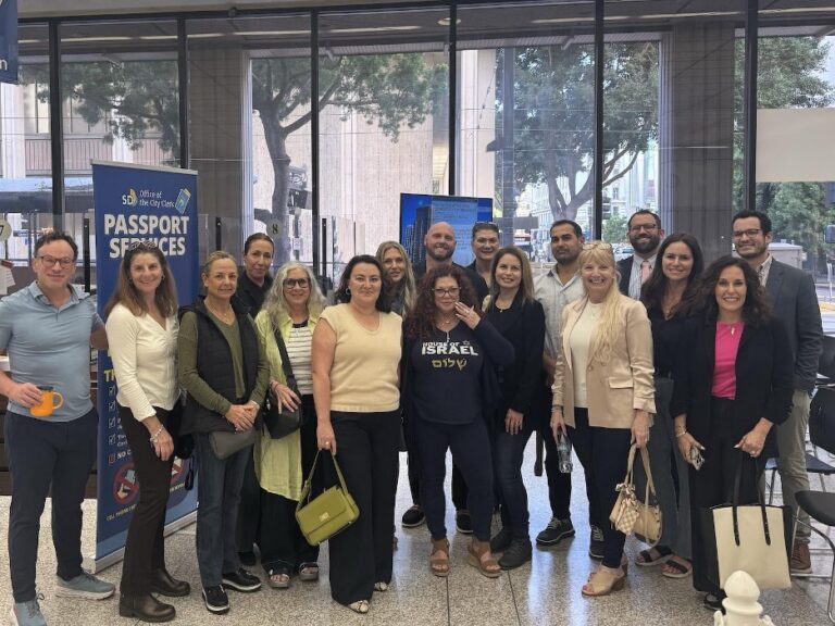 Members of the Antisemitism Task Force at StandWithUs San Diego at a community event.