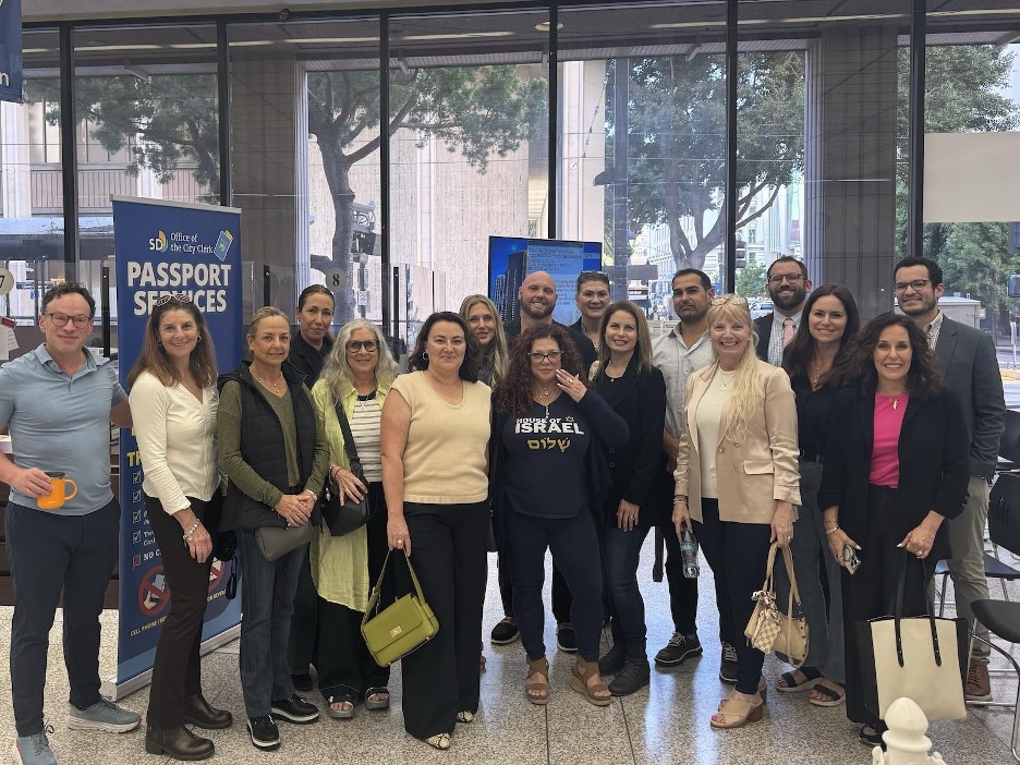 Members of the Antisemitism Task Force at StandWithUs San Diego at a community event.